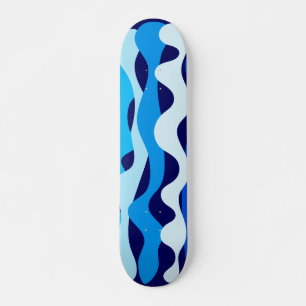 Skate Ondas azuis