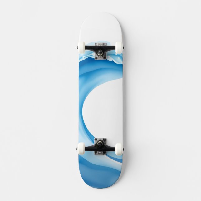 Skate Ondas azuis (Frente)