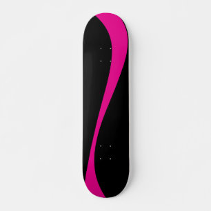 Skate Ondas simples 2 em magenta e preto