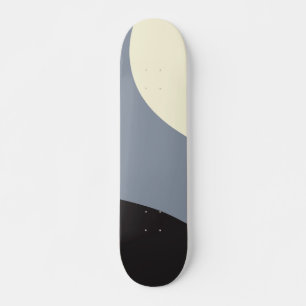 Skate Ondas Simples - Preto, Cinza e Creme