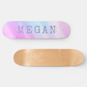 Skate Opção de Placa Personalizada Pastel para adicionar