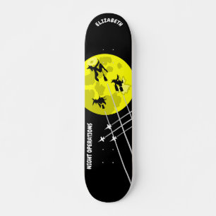 Skate Operações Noturnas Engraçadas Personalizáveis