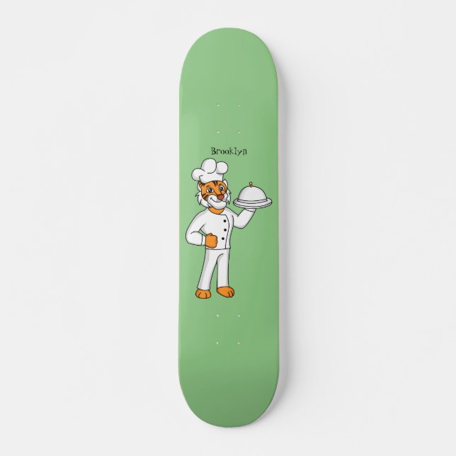 Skate Óptica de desenho animado de tigre engraçado  (Frente)