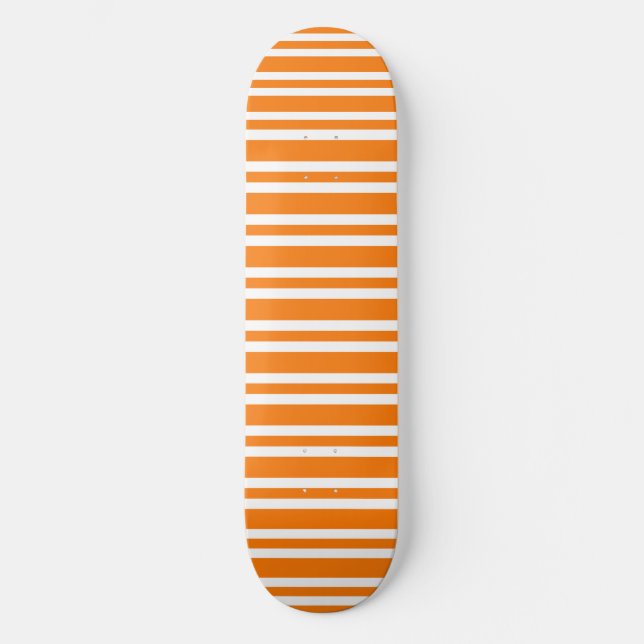 Skate Orange White Stripes Pattern (Frente)