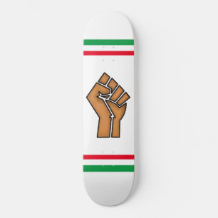 Skate orgulho negro punho unidade história unidade Afric
