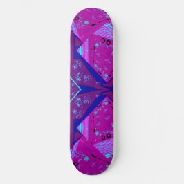 Skate Origami Chintz (L) Fuchsia Turquoise Blue Magenta