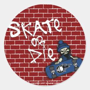 Skate ou adesivos Die