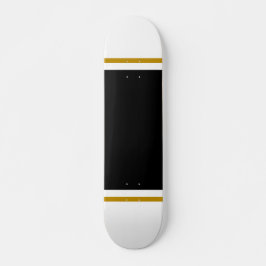 Skate Ouro de distribuição preto brilhante  branco casta