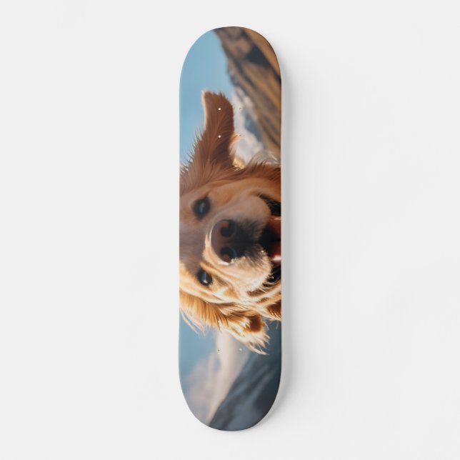 Skate Ouro Feliz em Execução (Frente)