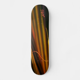 Skate Ouro Palm Fronteira Tropical Abstrato