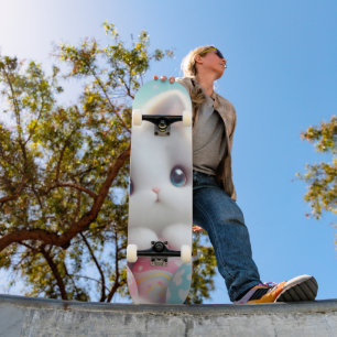 Skate Ovos de Páscoa Kawaii Pastel Doce