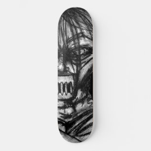 Skate Paciente Amordaçado em Camisa de Força Arte a Carv