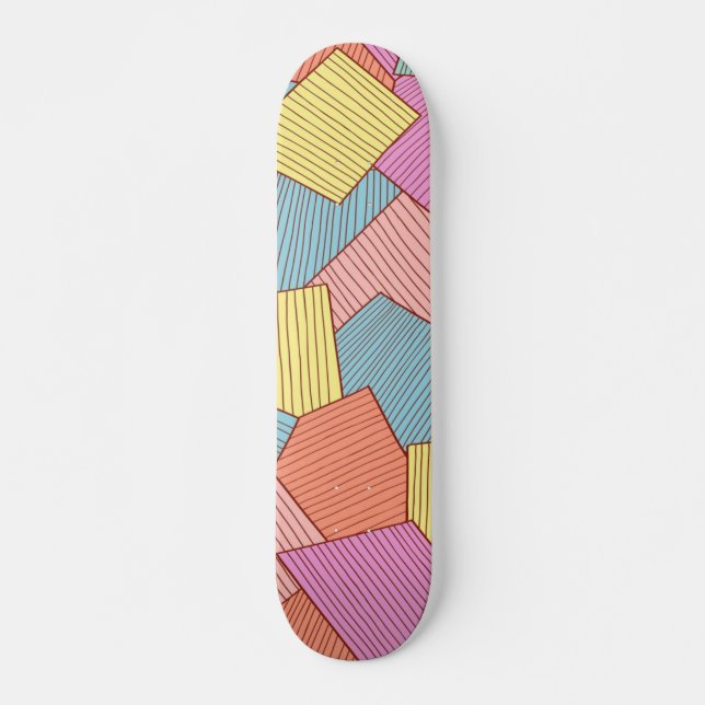 Skate padrão abstrato (Frente)