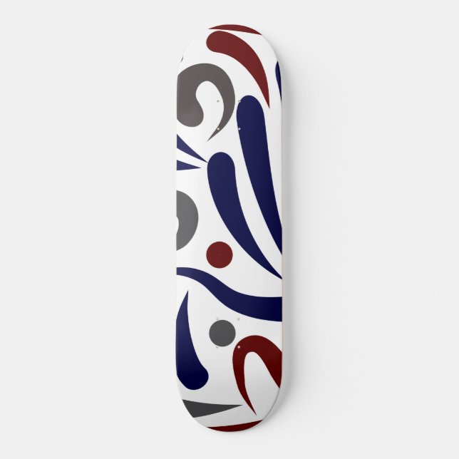 Skate padrão abstrato bonito (Frente)