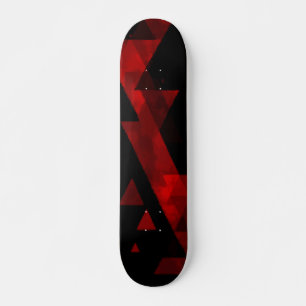 Skate Padrão Abstrato de Triângulo Vermelho em Design Pr