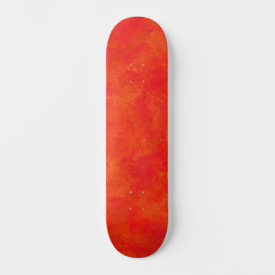 Skate Padrão Abstrato Laranja Vermelho