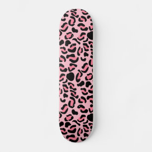 Skate Padrão Animal Rosa Moderno Leopardo
