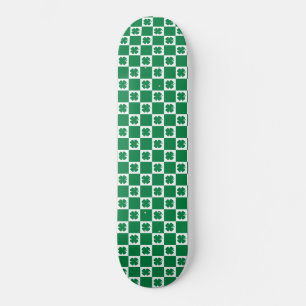 Skate Padrão aproximado de Shamrock verde e branco verif