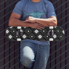 Skate Padrão Aztec Geométrico Tribal de Boho Negro