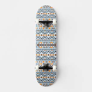 Skate Padrão azteca em aquarela fofa