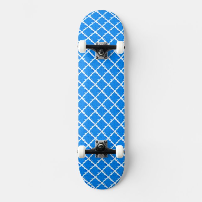 Skate Padrão Azul (Frente)