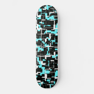 Skate Padrão Azul Branco legal da Tendy
