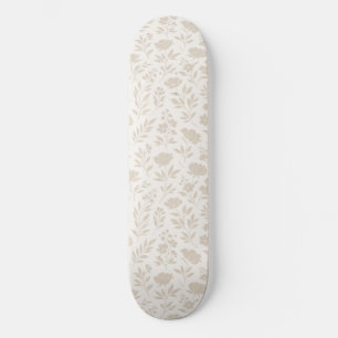 Skate Padrão Botânico Minimalista de Luxo