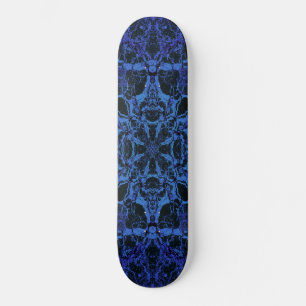 Skate Padrão caleidoscópico azul