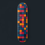 Skate Padrão Colorido de Textura Geométrica do Azulejo<br><div class="desc">Este design moderno apresenta um padrão em série de padrões coloridos geométricos e abstrato #mosaico #texturizado #padrão #masculino #feminino #menina #na moda #chic #trendy #customgifts #esportivos #skate #skater #skateboard #skateboard #skateboard #divertido #legal #legal #costume #natristmas #costume #giftsforher</div>