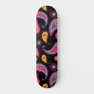 Skate Padrão contínuo colorido de Paisley