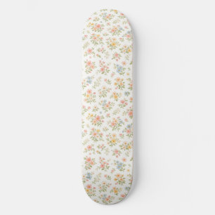 Skate Padrão contínuo floral delicado e fofo