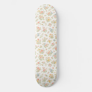 Skate Padrão contínuo floral delicado e fofo