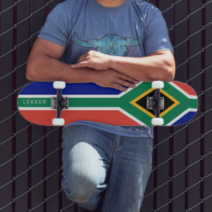 Skate padrão da bandeira da África do Sul