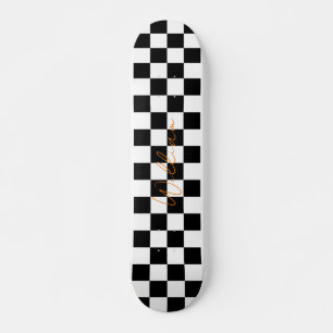 Skate Padrão da Desktop Board Retroativa branco e preto