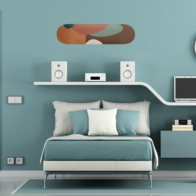 Skate Padrão de abstrato retroativo castanho (Criador carregado)