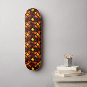 Skate Padrão de Arte Abstrata Boho Moderno Elegante a Ou