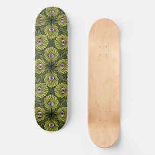 Skate Padrão de Arte de Fantasia Verde, Primavera de Fáb