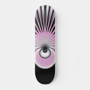 Skate Padrão de Arte Fractal Moderno Abstrato