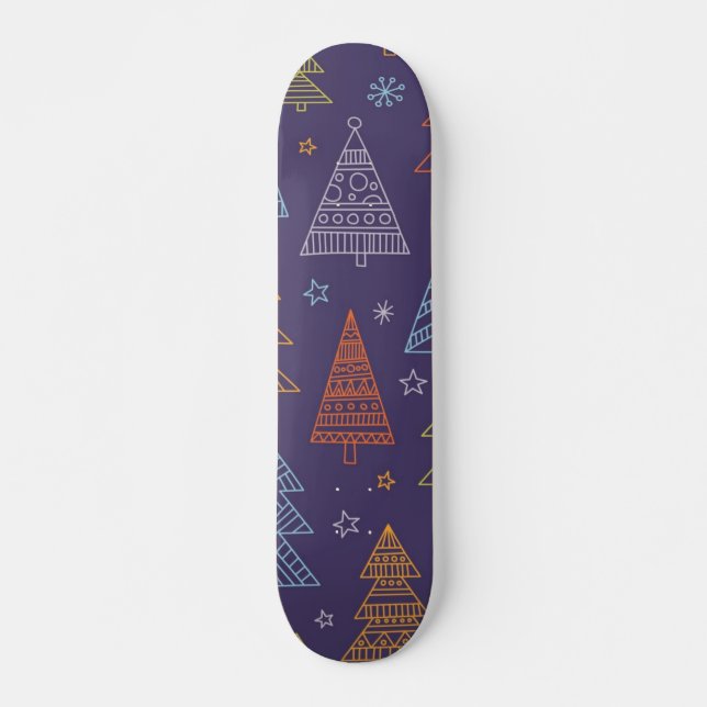 Skate padrão de árvore de Natal (Frente)
