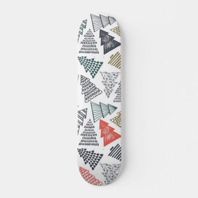 Skate padrão de árvore de Natal (Frente)