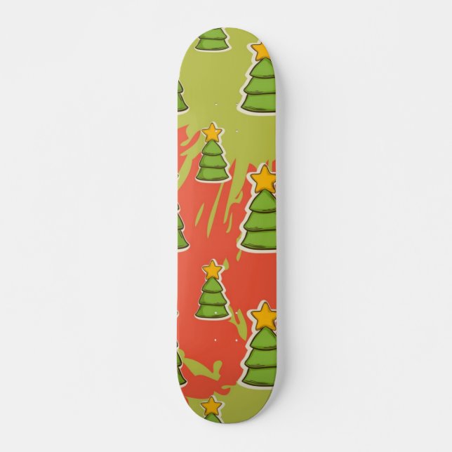 Skate padrão de árvore de Natal (Frente)