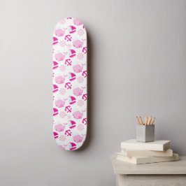 Skate Padrão De Baleias, Baleias Cutas, Baleias Rosa