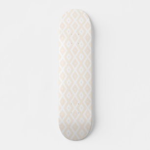 Skate Padrão de bege e de diamante branco