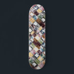 Skate Padrão de Bloqueio Moderno de Madeira Rústica<br><div class="desc">Esta design russa,  porém moderna,  apresenta um padrão de blocos coloridos de madeira #grunge #rústico #mosaico #texturizado #padrão #masculino #feminino #girino #na moda #trendy #persongifts #esportivo #skate #skater #skateboard #skateboard #skateboard #divertido #diversão #legal #costume #natal #giftsma precursor</div>