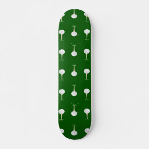 Skate Padrão de bolas de golfe em verde