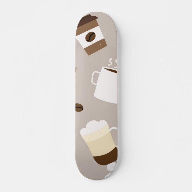 Skate Padrão de café (Frente)