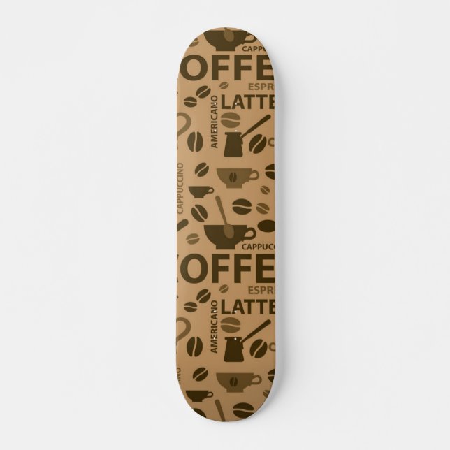 Skate Padrão de café (Frente)