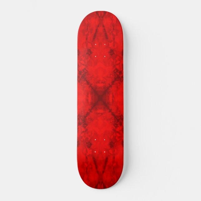 Skate Padrão de caleidoscópio de estrela vermelha (Frente)