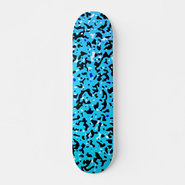 Skate Padrão de Camo Azul (Frente)