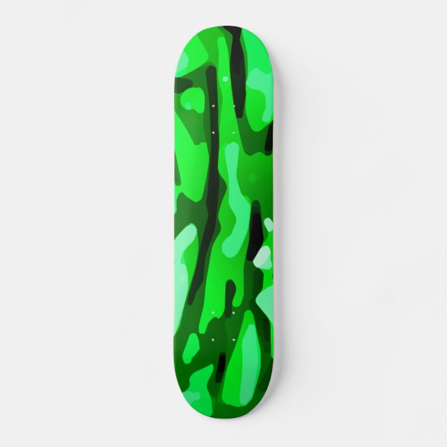Skate Padrão de Camo Verde Trendy (Frente)